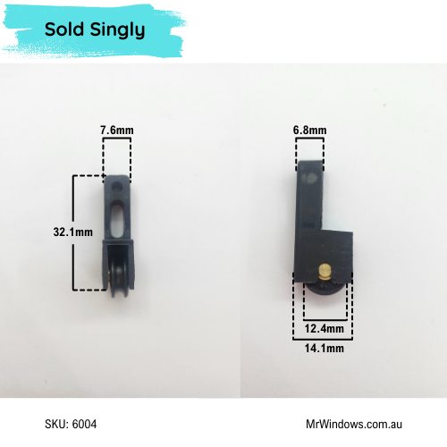 Airlite Window Roller Carriage & Roller, Narrow Body sold singly
