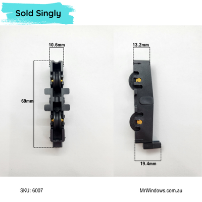 Window rollers - suits AWS Vantage - Double Bogey- Sold singly