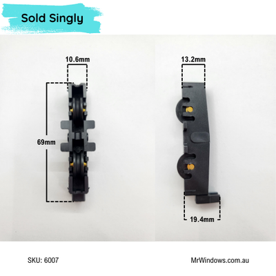 Window rollers - suits AWS Vantage - Double Bogey- Sold singly