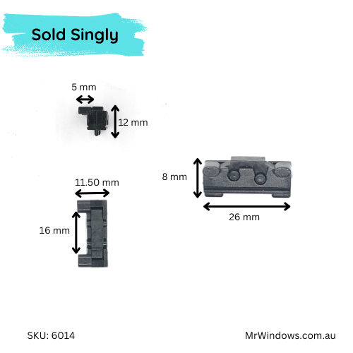 Window skid block -suits Boral, Dowell, Stegbar Windows- Sold singly