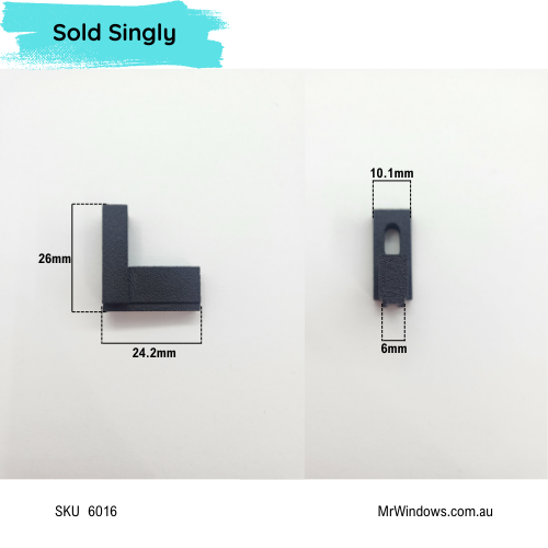 Window skid block - suits old Boral, Dowell windows - 3D printed -Sold singly