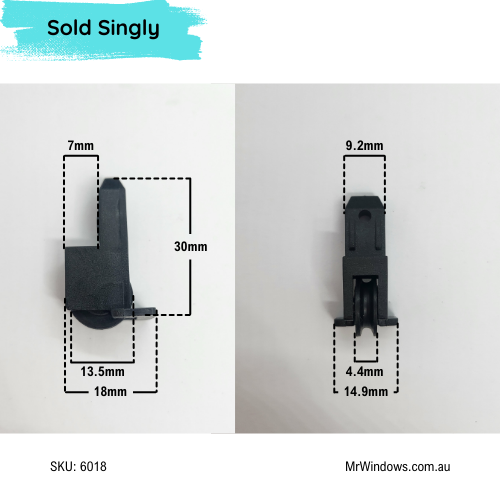 Window rollers - suits Bradnams, Wideline  Windows - Sold singly