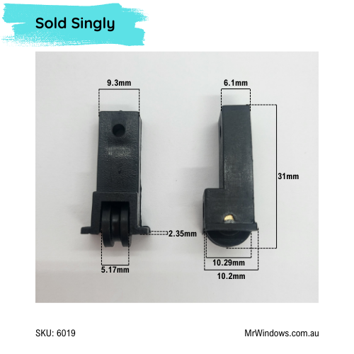 Window rollers - suits Bradnams, Wideline  Windows - Sold singly