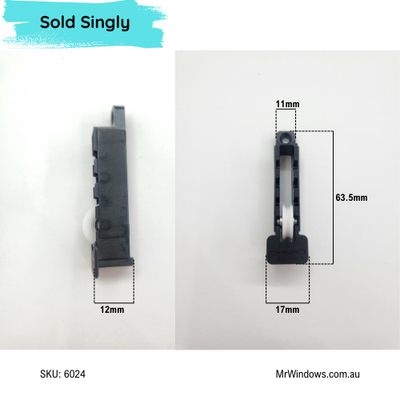 Window rollers - suit Capral 580 Urban series windows - Sold singly