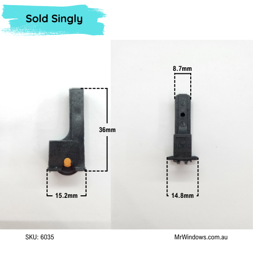 Window rollers - suit Cool Mist, Viewtech Windows- Sold singly