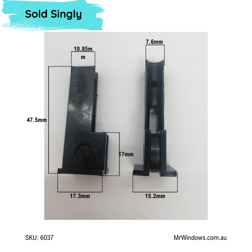 Window rollers - suit CTL, G James 165, Alumalite- Sold singly