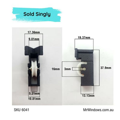 Window Rollers - suit Robb & Brown, Curtain windows - Sold singly