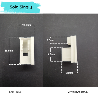Window Guide carriage ONLY - overseas brand - 3D Printed