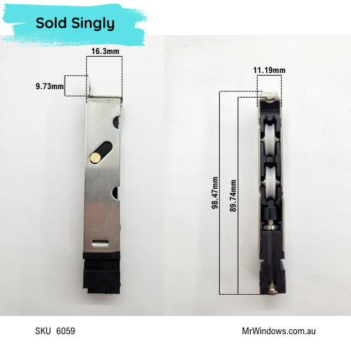 Windows rollers - 1600 series hardware by Anthony Innovations- Sold singly