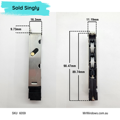 Windows rollers - 1600 series hardware by Anthony Innovations- Sold singly
