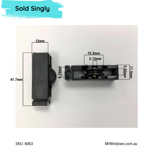 Window rollers - suit Robb & Brown Series 40 - Sold singly
