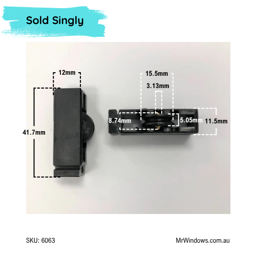 Window rollers - suit Robb & Brown Series 40 - Sold singly