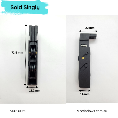 Sliding window rollers - suit Trend Windows - Double Bogey - Sold singly