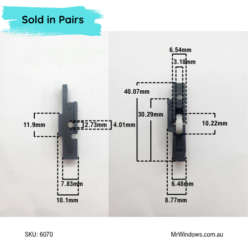 Window Rollers set - suits Stegbar LH & RH- Sold as a pair