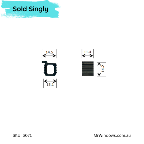 Guide - Head guide suits Boral BST, AMP, MK7 windows - sold singly