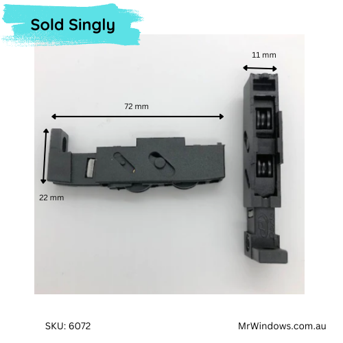 Window rollers - suits Stegbar - Double bogey - Sold singly