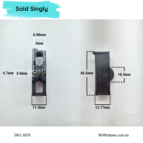 Window roller - suits Trend, Stegbar windows - LH + RH- Sold in a pair