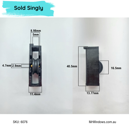 Window roller - suits Trend, Stegbar windows - LH + RH- Sold in a pair