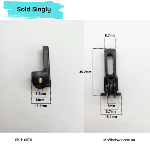 Window roller - suits Versalite, Crestlite windows -  Sold singly