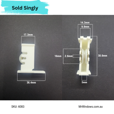 Wunderlich sliding screen door - rollers, guides