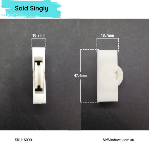Window Roller - suits sliding windows and screens- Sold singly