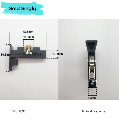 Jason window roller - ROL12 - Sold singly - suits windows 1980 onwards