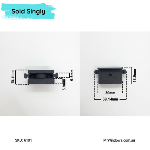 Sliding Window roller- 3D printed- Sold singly
