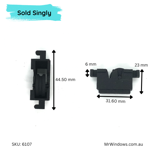 Sliding window roller - 3D printed