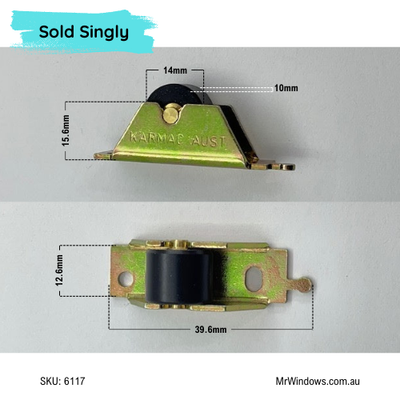 Window Rollers - suits Kegler windows-flat tyre