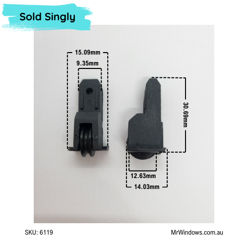 Bradnams, Window rollers - also suits  Wideline  Windows - Sold singly