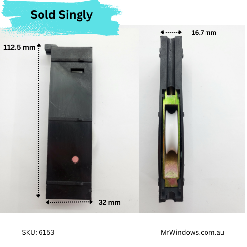 Sliding door rollers - suit AWS Vantage and more - Sold singly