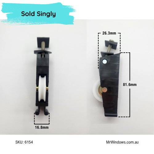 Rollers to suit A & L Sliding Doors - Extended - sold singularly