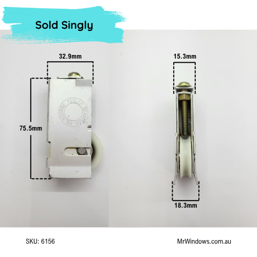 Door rollers -  suits AWS Vantage residential doors - Adjustable - Sold singly