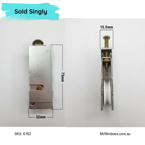 Door roller -  suits Old Bradnams - marine grade S/S - Sold singly
