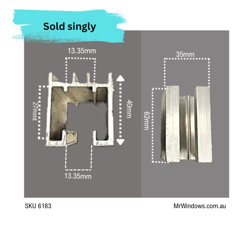 COMMERCIAL Heavy Duty Sliding Door Roller + Cowdroy Housing