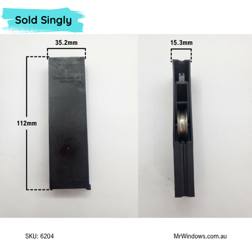 Door rollers - suits Lidco doors - S/Steel rollers - Sold singly
