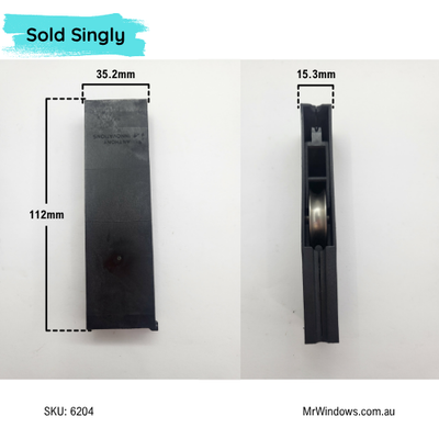 Door rollers - suits Lidco doors - S/Steel rollers - Sold singly