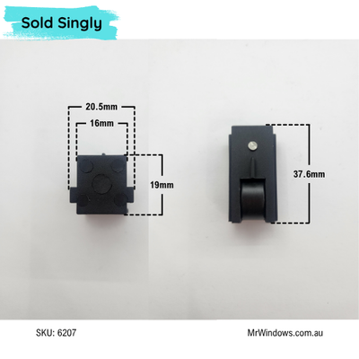 Door rollers - unknown brand - overseas - flat roller- Sold singly