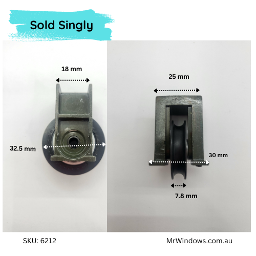 Sliding Door Roller - suits Rylock- Sold singly