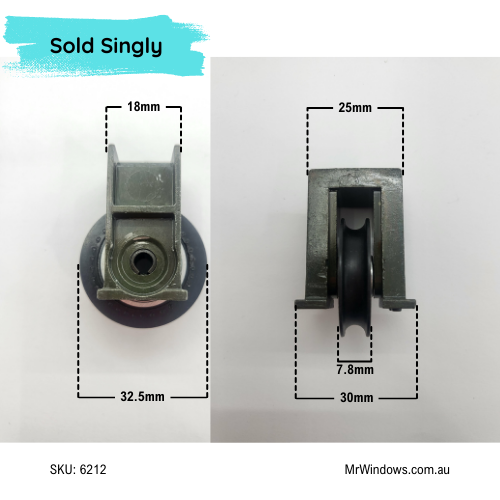 Sliding Door Roller - suits Rylock- Sold singly