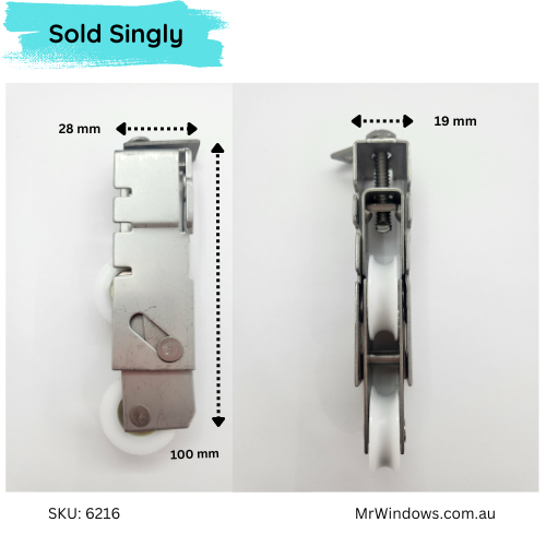 Door rollers - suit Stegbar larger doors - S/S