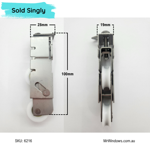 Door rollers - suit Stegbar larger doors - S/S