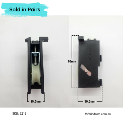 Doors rollers - suit Stegbar Patio Doors  - SET LH & RH