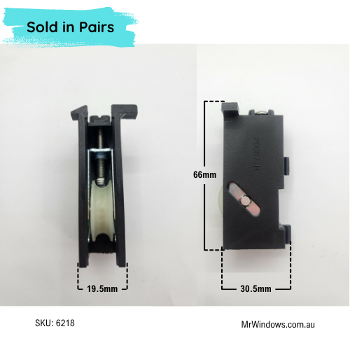 Doors rollers - suit Stegbar Patio Doors  - SET LH & RH