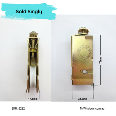 Door roller - suits Naco, Trend doors - 18mm Flares - Sold singly