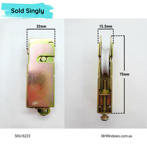 Door rollers - suits Trend,  Naco, Crestlite, Versatilte doors - Non Flared- Sold singly