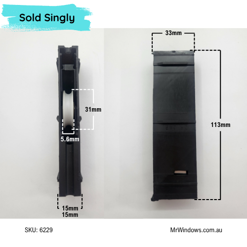 Door rollers - suit Wideline, Breezeview Doors (N5000 Similar) Sold singly