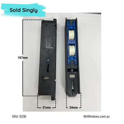 Door rollers - suits Ezial EZADC43 - Adjustable