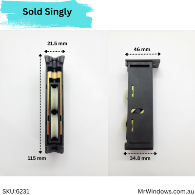Door rollers - suit Jason windows residential doors - Sold singly