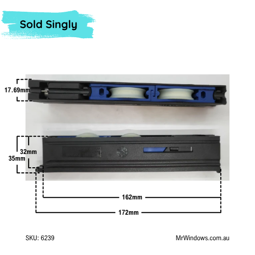 Door rollers - Suits Ezi-Al doors - heavy duty